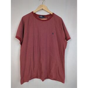 Polo Ralph Lauren Women's Logo T-Shirt Stripe Red White XXL